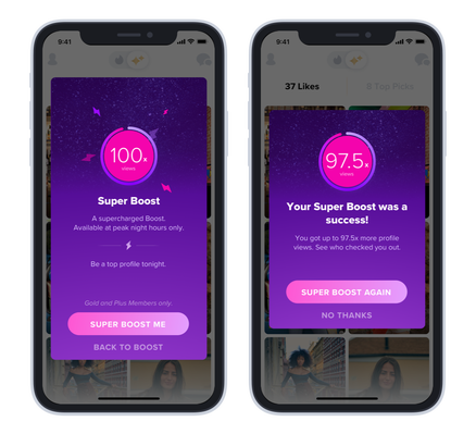 Tinder launches a new a la carte option, Super Boost, only for subscribers
