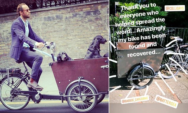James Middleton recovers his £2k dog bike after it was STOLEN by thieves