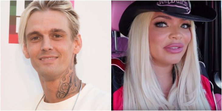 People think YouTuber Trisha Paytas may be dating Aaron Carter, who recently said his mental stability is ‘infinite’ but he needs an assault rifle for ‘protection’