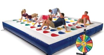 Giant inflatable Twister game