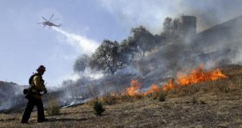 Wildfires Menace Homes Near Los Angeles But Narrowly Bypass the Reagan Library