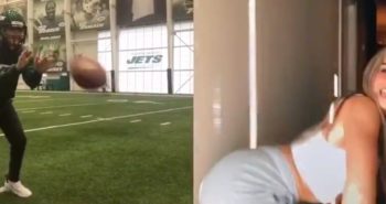 The New York Jets deleted a TikTok video where they made it look like a football flew out of a teenager’s butt
