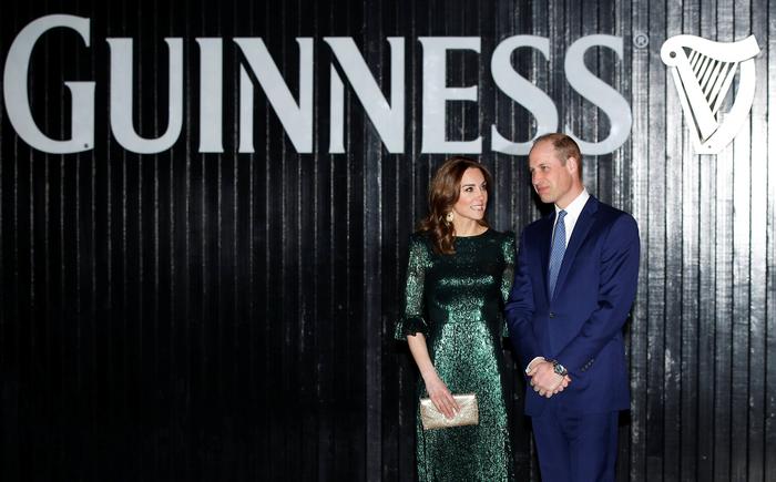 ‘It’s not often I find myself following the Queen to a pub’ – Duke and Duchess of Cambridge visit Guinness Storehouse