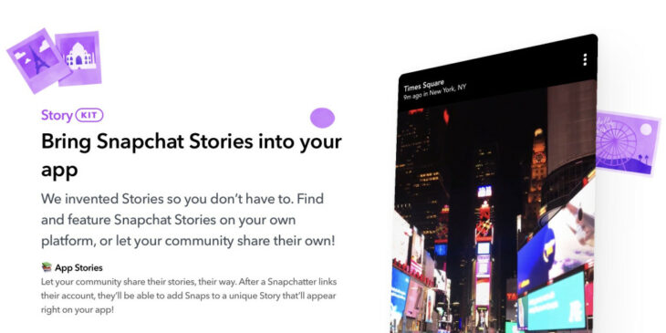 Snapchat releases App Stories tool to bring the feature to third-party apps