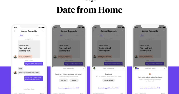 Hinge launches ‘Date From Home’ feature to help users do just that
