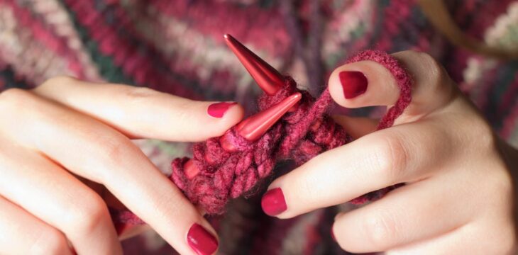 Great time to try: knitting your first woolly scarf