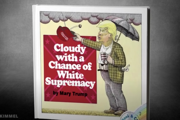 Billy Eichner Presents Mary Trump’s Line of Children’s Books on ‘Kimmel,’ Including ‘Cloudy With a Chance of White Supremacy’ (Video)