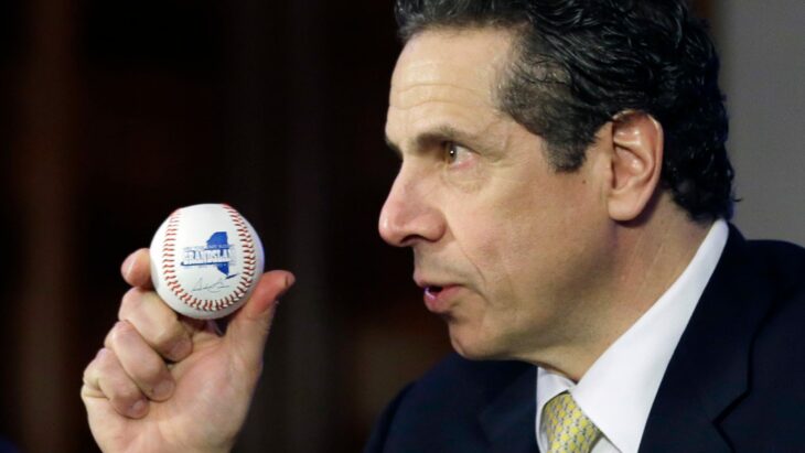 New York Gov. Andrew Cuomo, defying history, hasn’t thrown a first pitch. Is this the year?