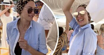 Boris Becker’s ex Lilly parties with friends at Sardinia beach club after outburst over son Amadeus