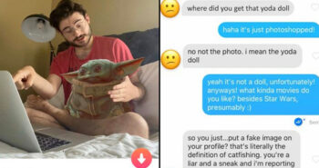 In today’s “Madlib or Real Headline” : Baby Yoda gets man banned from Tinder for catfishing [Strange]